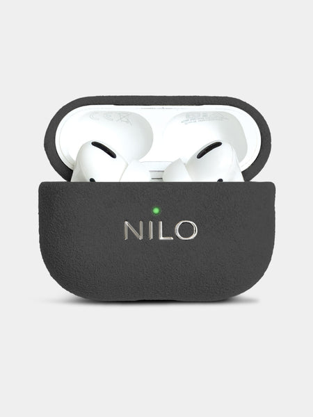 Gunmetal AirPods Pro 2 Case - Alcantara Hülle